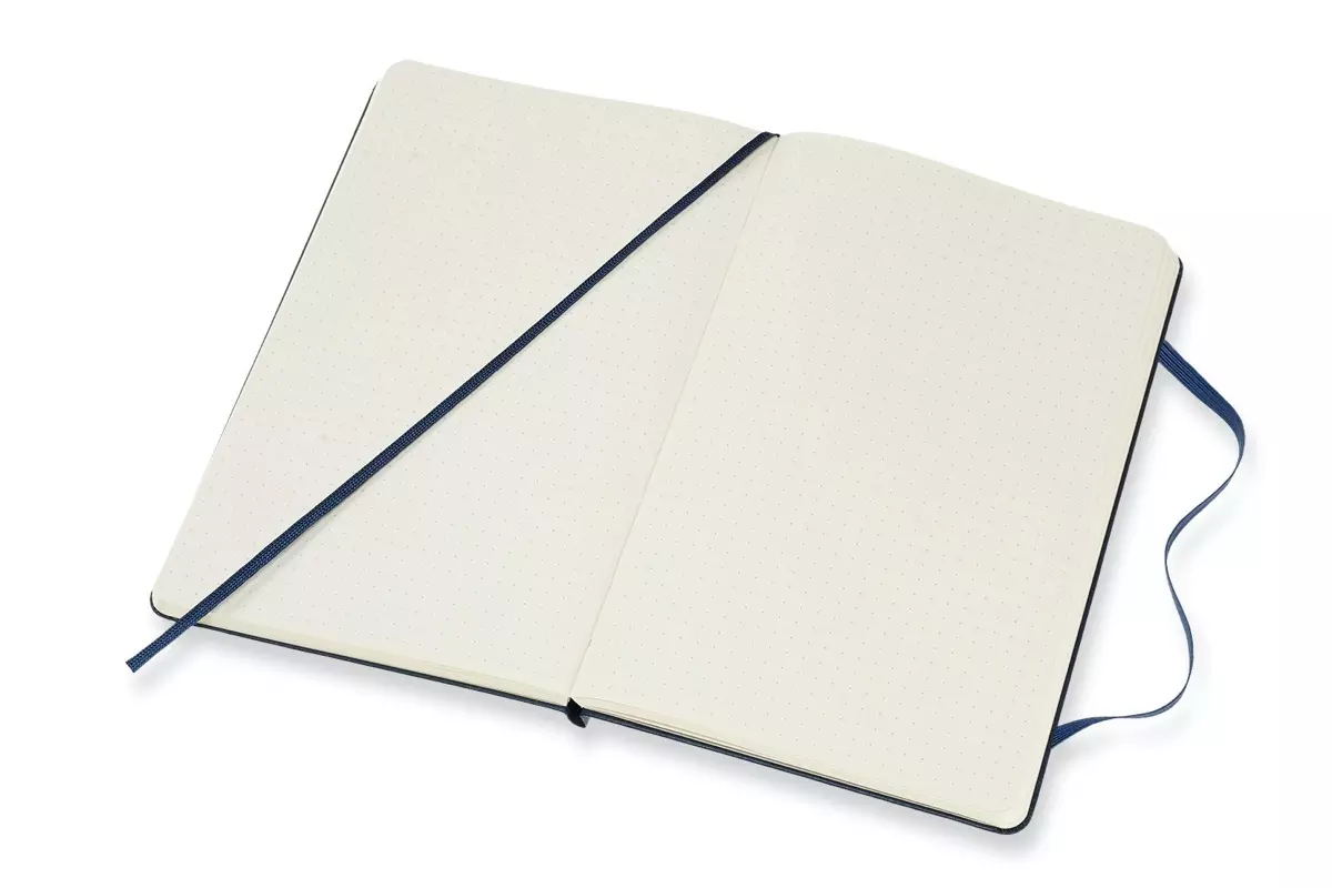 Een Moleskine Dotted Hard Cover Notebook Large Sapphire Blue koop je bij Moleskine.nl